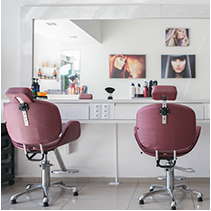 salon and barbering equipment and furniture background image